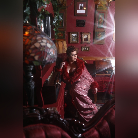 FLAPPER INSPIRED ROBE DRESS COAT - Picture 4 of 13